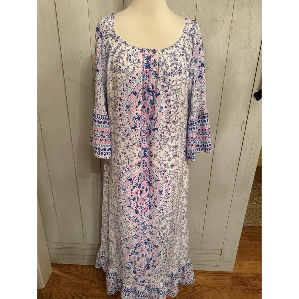 Lilly Pulitzer Abigale Off The Shoulder Midi Maxi  Dress Sz-Lg‎ $228